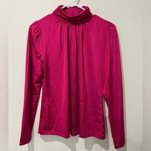 Ann Taylor Draped Mock Neck Top